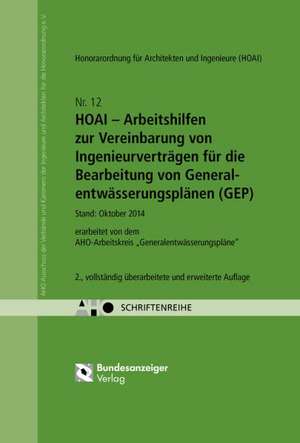 HOAI - Arbeitshilfen zur Vereinbarung von Ingenieurverträgen für die Bearbeitung von Generalentwässerungsplänen (GEP)