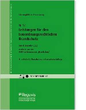 Leistungen für den bauordnungsrechtlichen Brandschutz de AHO Ausschuss der Ingenieurverbände und Ingenieurkammern für die Honorarordnung e. V.