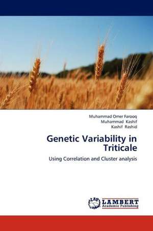 Genetic Variability in Triticale de Farooq Muhammad Omer