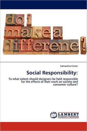 Social Responsibility de Samantha Carter