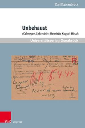 Unbehaust de Karl Kassenbrock