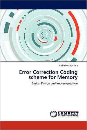 Error Correction Coding scheme for Memory de Abhishek Banthia