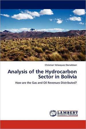 Analysis of the Hydrocarbon Sector in Bolivia de Christian Velasquez Donaldson