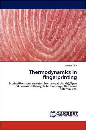 Thermodynamics in fingerprinting de Vaneet Dhir