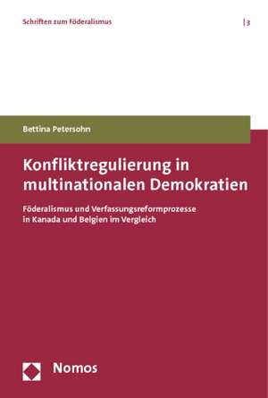 Konfliktregulierung in multinationalen Demokratien de Bettina Petersohn