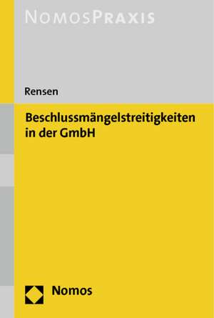 Beschlussmangelstreitigkeiten in Der Gmbh: Sgb II - Sgb XII - Verfahren de Hartmut Rensen