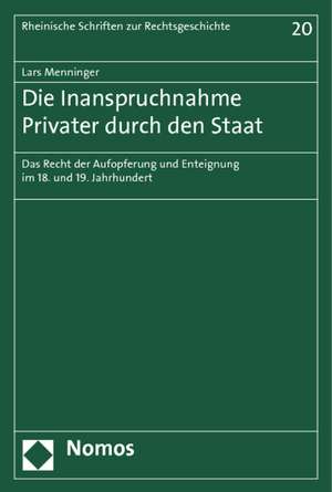 Die Inanspruchnahme Privater durch den Staat de Lars Menninger