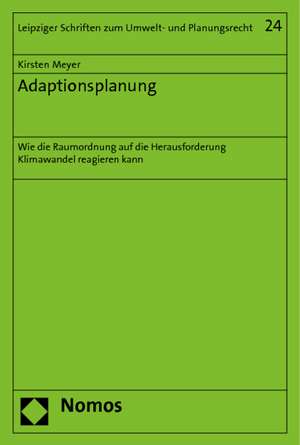 Adaptionsplanung de Kirsten Meyer