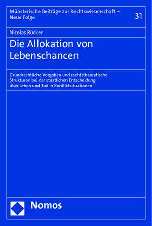 Die Allokation von Lebenschancen de Nicolas Rücker