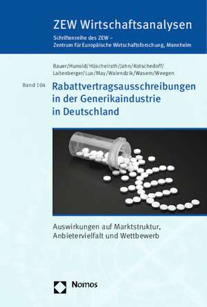 Rabattvertragsausschreibungen in der Generikaindustrie in Deutschland de Cosima Bauer