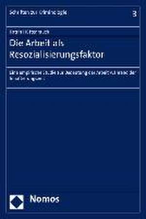 Die Arbeit ALS Resozialisierungsfaktor: Eine Empirische Studie Zur Bedeutung Der Arbeit Wahrend Der Inhaftierungszeit de Katrin Hüttenrauch