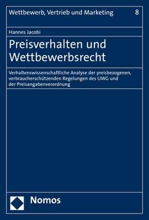 Preisverhalten und Wettbewerbsrecht de Hannes Jacobi