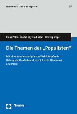 Die Themen der "Populisten" de Klaus Poier