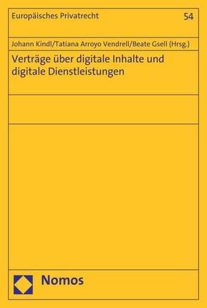 Verträge über digitale Inhalte und digitale Dienstleistungen de Johann Kindl