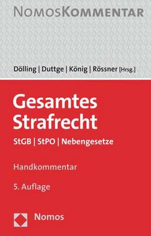 Gesamtes Strafrecht de Dieter Dölling