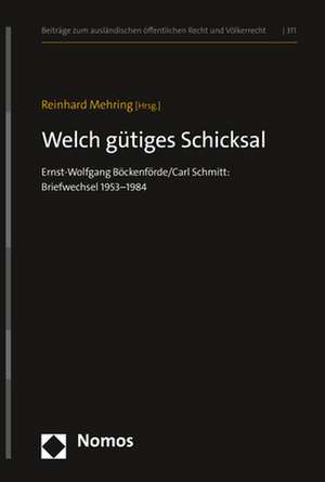 "Welch gütiges Schicksal" de Reinhard Mehring