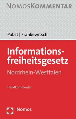 Informationsfreiheitsgesetz Nordrhein-Westfalen de Heinz-Joachim Pabst