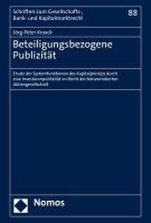 Beteiligungsbezogene Publizität de Jörg-Peter Kraack