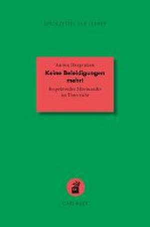 Keine Beleidigungen mehr! de Anton Hergenhan