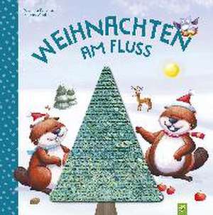 Weihnachten am Fluss. Bilderbuch mit Wendepailletten de Valentina Schöttes