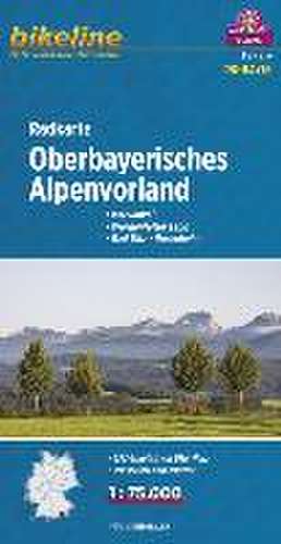 Bikeline Radkarte Oberbayerisches Alpenvorland 1 : 75 000 de Esterbauer Verlag