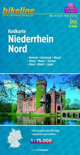 Bikeline Radkarte Niederrhein Nord 1 : 75 000