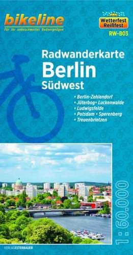 Bikeline Radwanderkarte Berlin Südwest 1 : 60 000 de Esterbauer Verlag