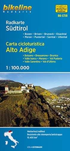 Radkarte Südtirol 1:100.000 de Esterbauer Verlag