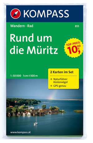 Rund um die Müritz 1 : 50 000 de Kompass-Karten Gmbh