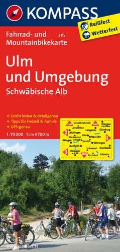 Ulm und Umgebung - Schwäbische Alb 1 : 70 000 de KOMPASS-Karten GmbH