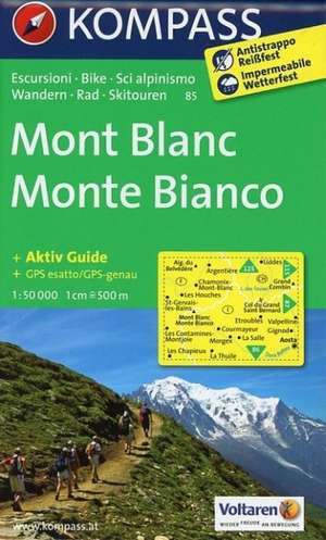 Monte Bianco - Mont Blanc 1 : 50 000