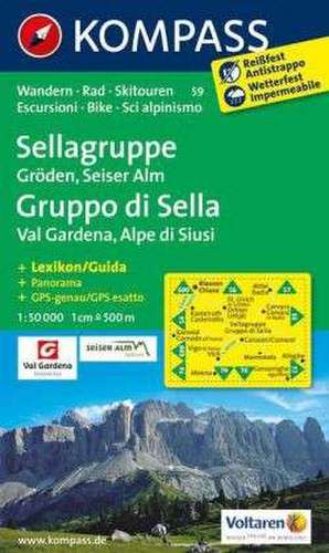 Sellagruppe / Gruppo di Sella 1 : 50 000 de KOMPASS-Karten GmbH