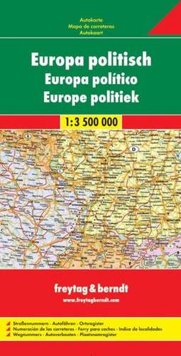 Europa politisch 1 : 3 500 000. Autokarte / Laufzeit bis 2022