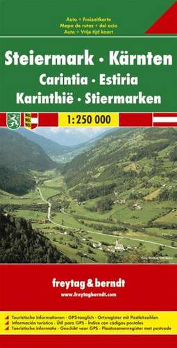 Steiermark - Kärnten 1 : 250 000 de Freytag & Berndt