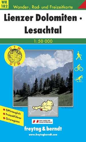 Lienzer Dolomiten, Lesachtal, Villgratental 1 : 50 000. WK 182 de Freytag-Berndt und Artaria KG