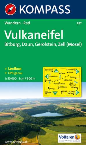 Vulkaneifel 1 : 50 000 de Kompass-Karten Gmbh