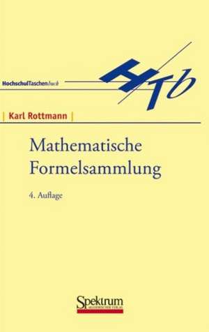 Mathematische Formelsammlung de Karl Rottmann