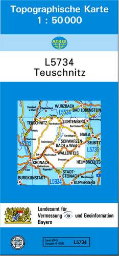 Teuschnitz 1 : 50 000 de Breitband und Vermessung Landesamt für Digitalisierung