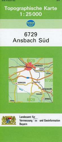 Ansbach Süd 1 : 25 000