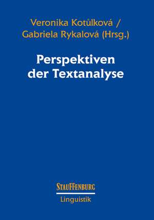 Perspektiven der Textanalyse de Veronika Kotulková