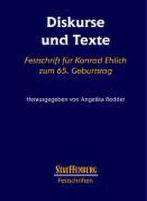 Diskurse und Texte de Angelika Redder