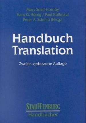 Handbuch Translation de Mary Snell-Hornby