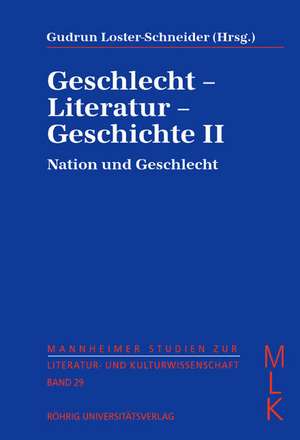 Geschlecht - Literatur - Geschichte II de Gudrun Loster-Schneider