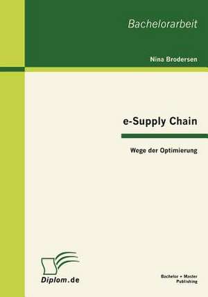 E-Supply Chain: Wege Der Optimierung de Nina Brodersen