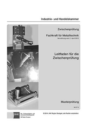 Leitfaden für die Zwischenprüfung Fachkraft für Metalltechnik - für alle Fachrichtungen de Rolf Schiebel