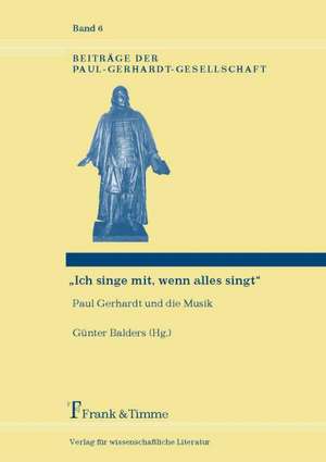 ¿Ich singe mit, wenn alles singt¿ de Günter Balders