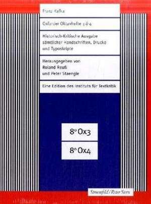 Oxforder Oktavhefte 3/4 / Kafka-Heft 6 und CD-ROM de Franz Kafka