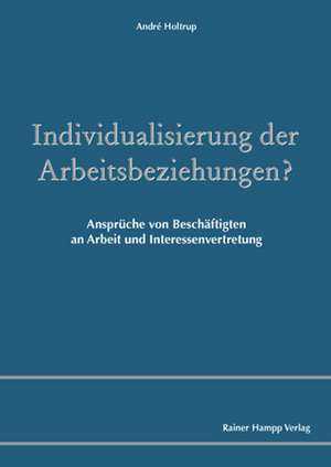 Individualisierung der Arbeitsbeziehungen? de André Holtrup