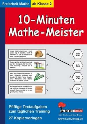 10-Minuten-Mathe-Meister Pfiffige Textaufgaben zum täglichen Training