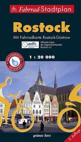 Rostock Fahrrad-Stadtplan de Lutz Gebhardt